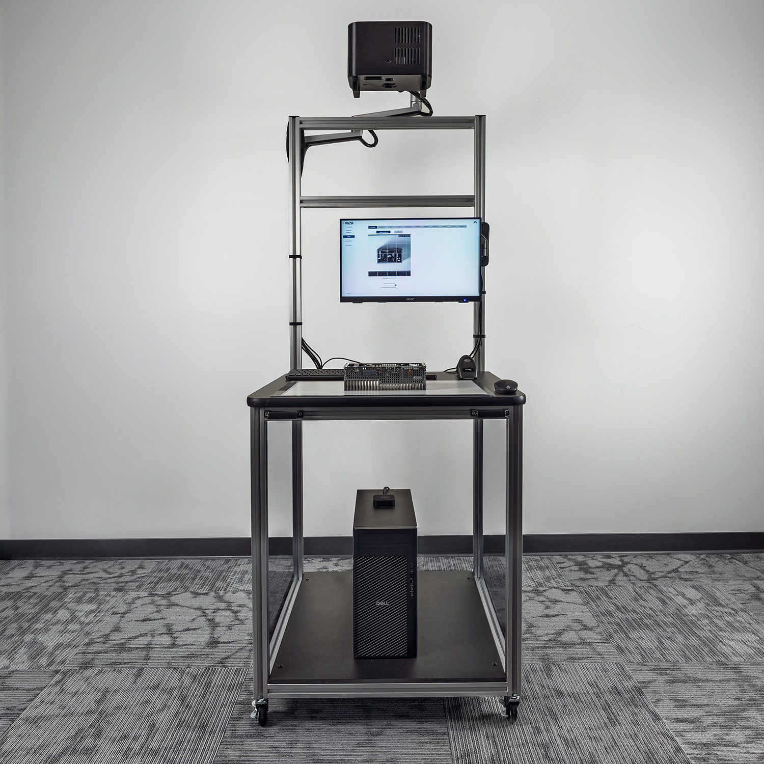Rapta Mobile Unit portable work cell for inspection and operator guidance